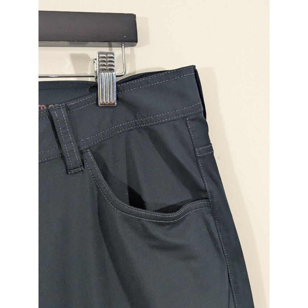 Rhone Slim Fit Commuter Pants Black Mens  35" x 31" Comfortable Officewear - Picture 4 of 8